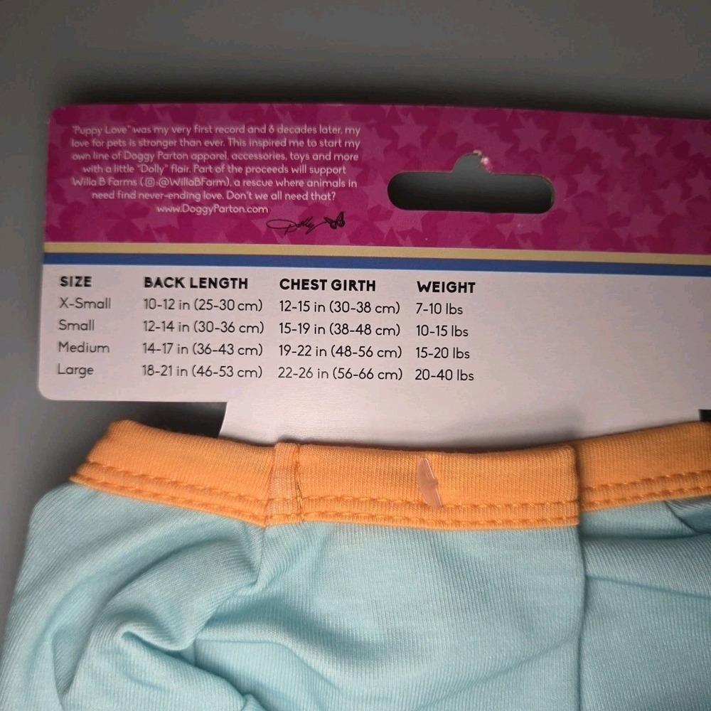 Blue Dolly & The Mighty Fine Band Shirt for Pets Large - Picture 3 of 4